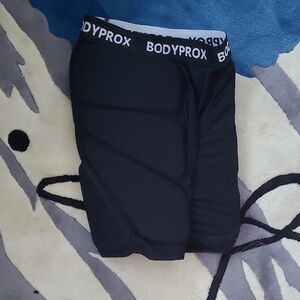 Mens Black Padded Shorts